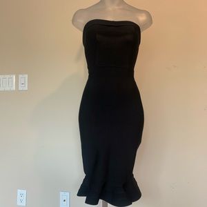 Bandage Strapless black dress size small